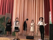 Театральная студия Спутник. Выступление на закрытии гимназической конференции Моя малая Родина.
